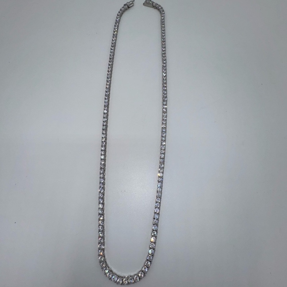 14k 24ct Tennis Necklace - Picture 6 of 9